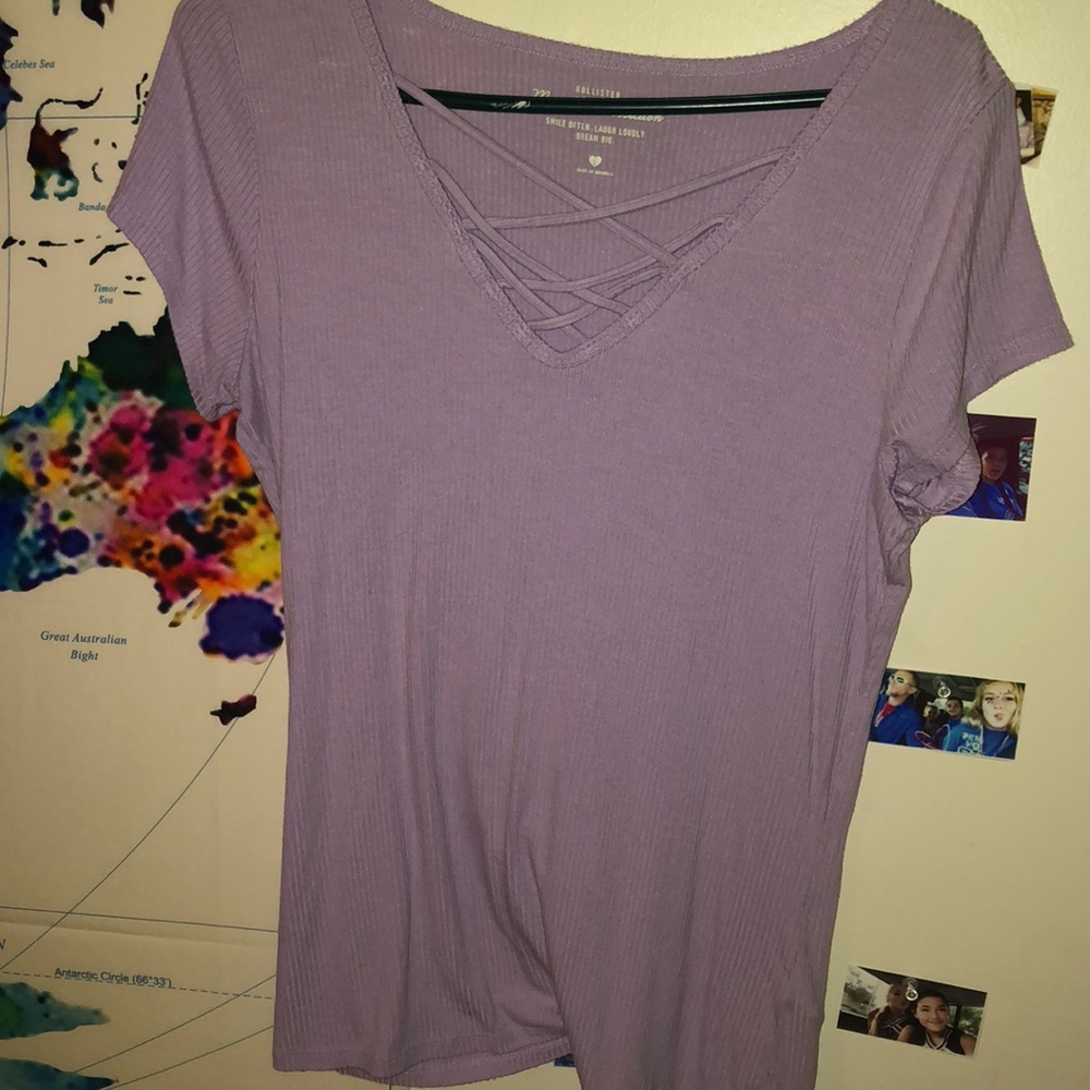 hollister purple top